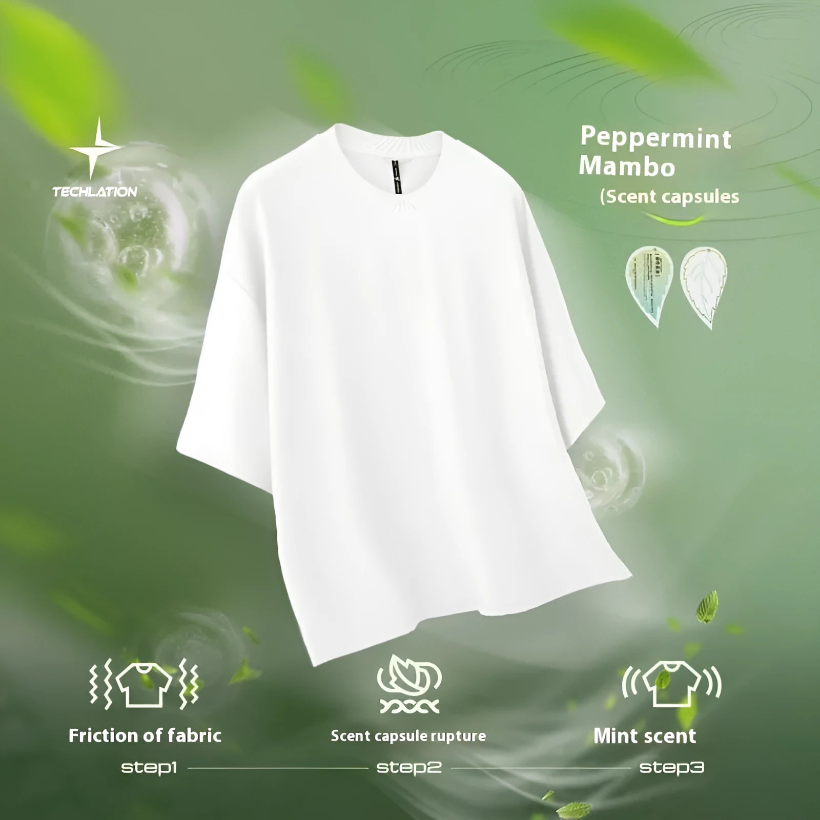 Men's sand grey loose fit short sleeve cotton polyester t-shirt laid flat.