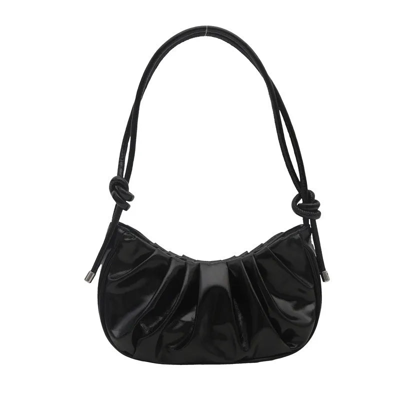 Korean style messenger bag in horizontal square shape with sandwich pocket compartments