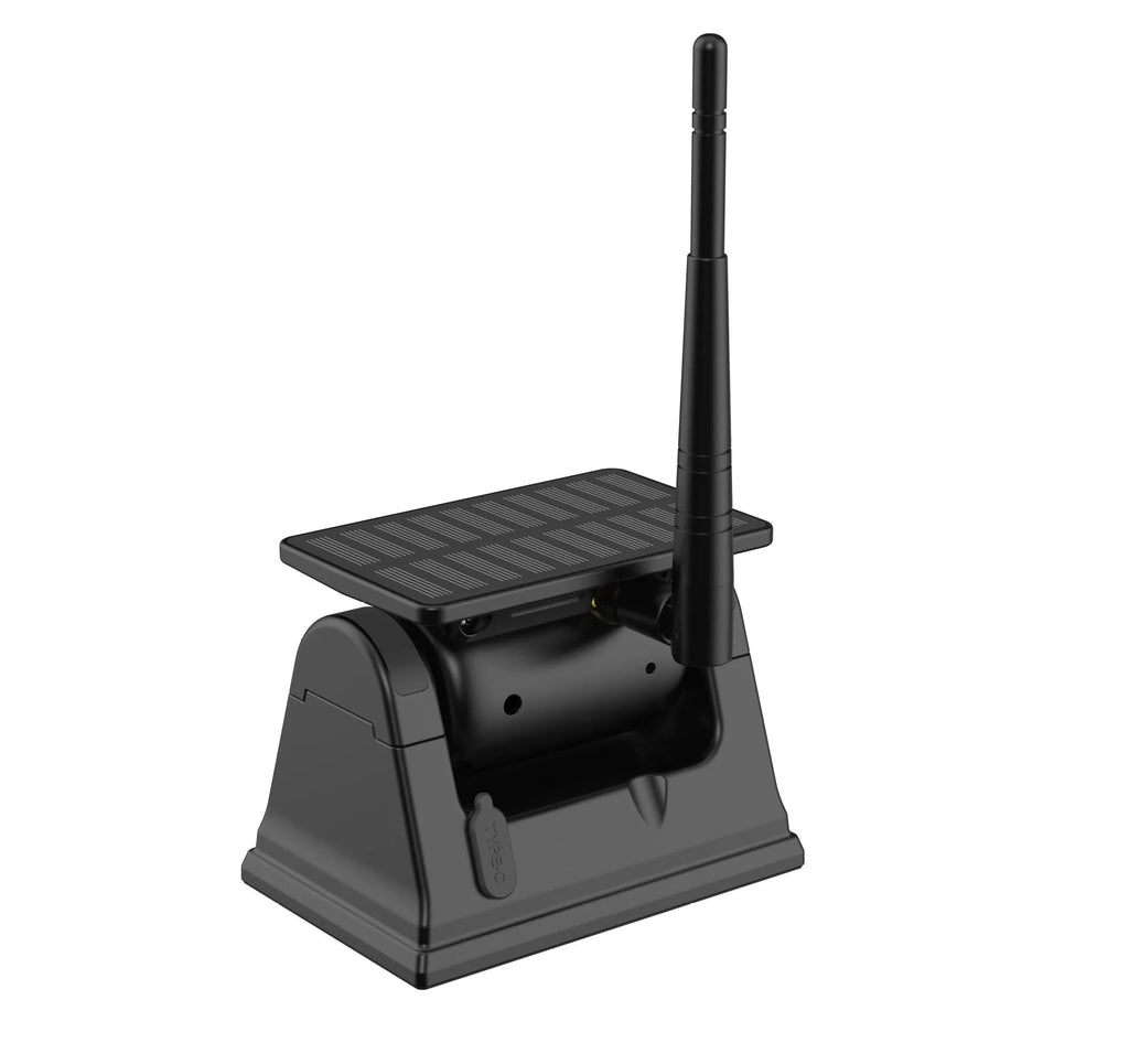 Solar wireless charging camera system with magnet suction for vehicle reversing and monitoring in black colour