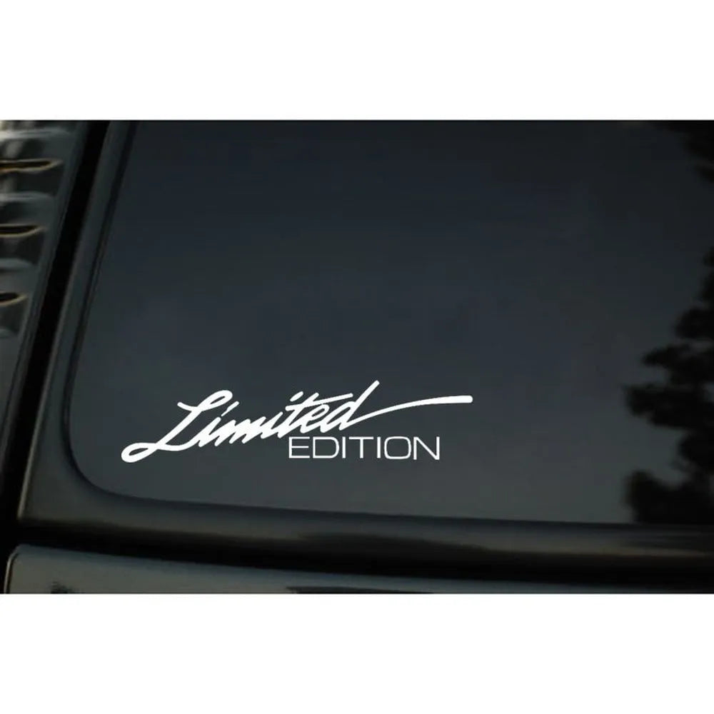 Reflective British style bumper sticker in black, white, and colourful options, 16cm long.