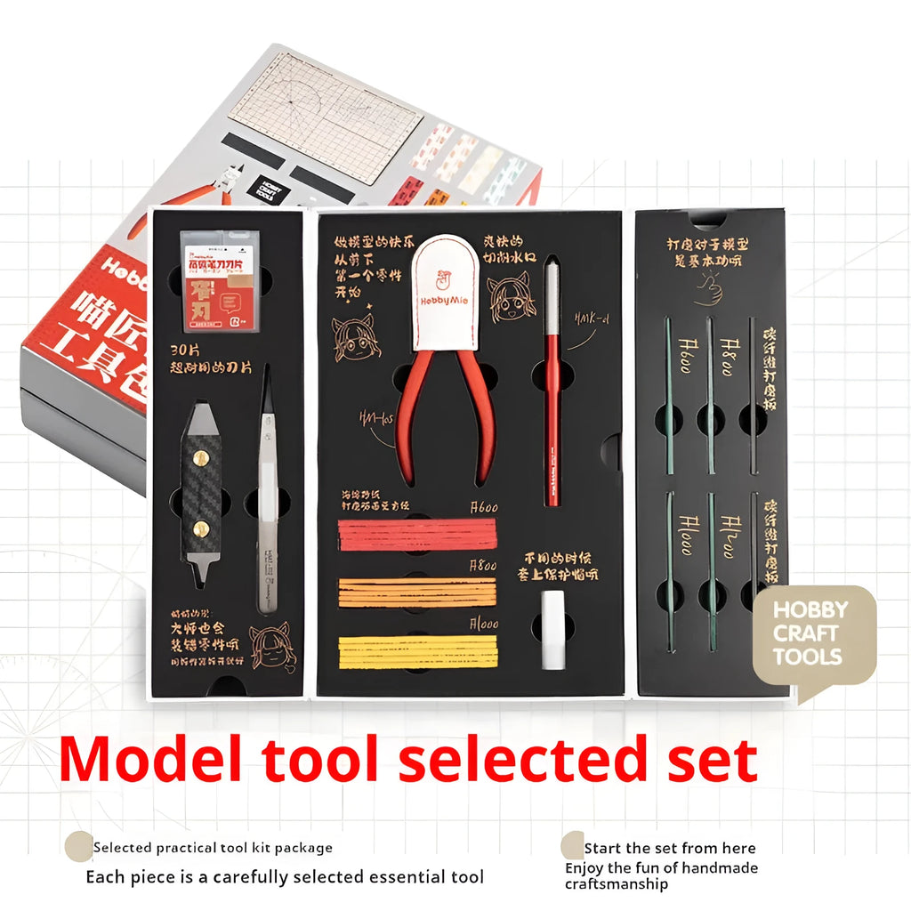 Meow Maker Model Tool Featured Set metal modelling tools for miniature assembly