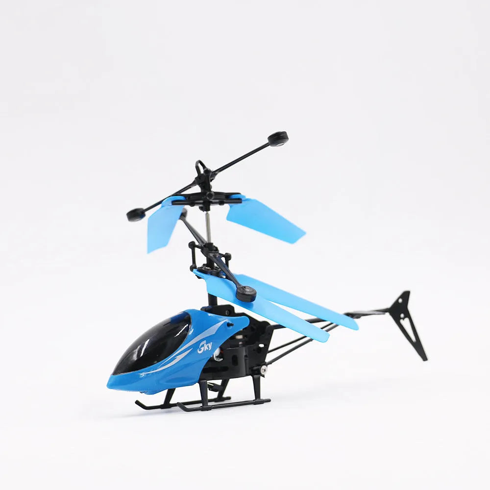 Jinyu infrared induction remote control toy aircraft, USB powered, 17.5 x 11 x 3.5 cm, blue red yellow, open window box