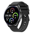 Smart sports watch with Bluetooth call and heart rate monitoring in black, pink, and silver colour options, silicone strap, TFT screen