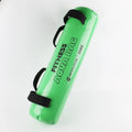 Fitness water bag 25kg in green, featuring foldable design and PVC mesh cloth construction with included air pump