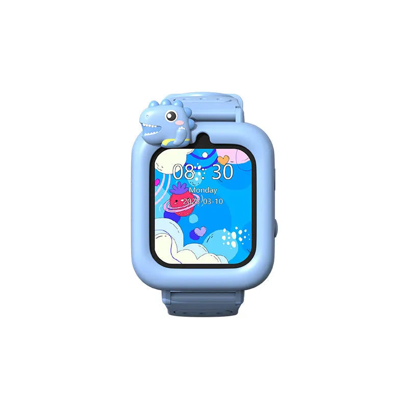 Multifunctional child watch with photo and video capabilities in blue colour, ABS silicone body, 252x45x20.7mm