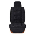 Winter short plush car seat cover for General Motors front seat in beige colour with full surround design