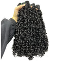 Pissy06 colour real human hair front lace wig shown in long lengths with natural styling.