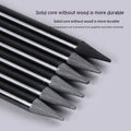 A pack of wooden graphite and carbonised drawing pencils on a suction card.