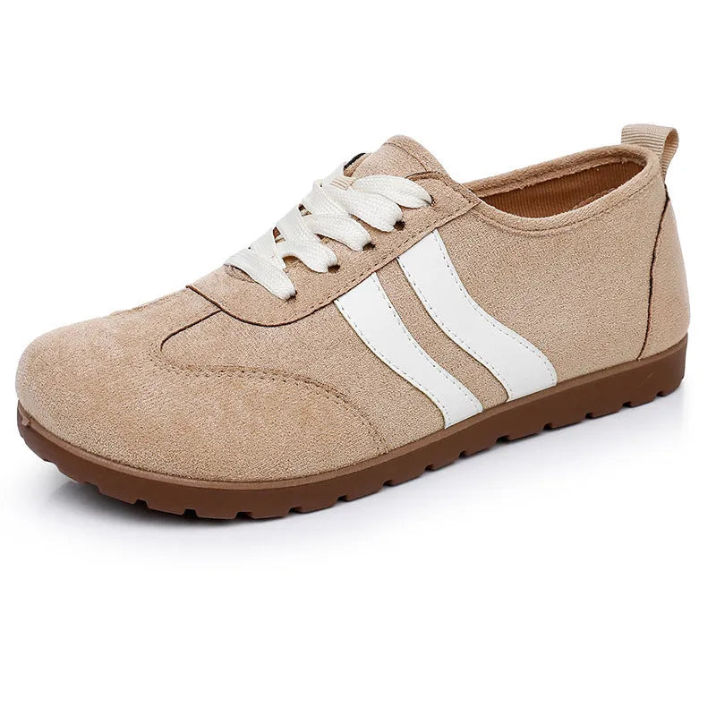 Women's vintage canvas sneakers with soft rubber soles in dark red colour