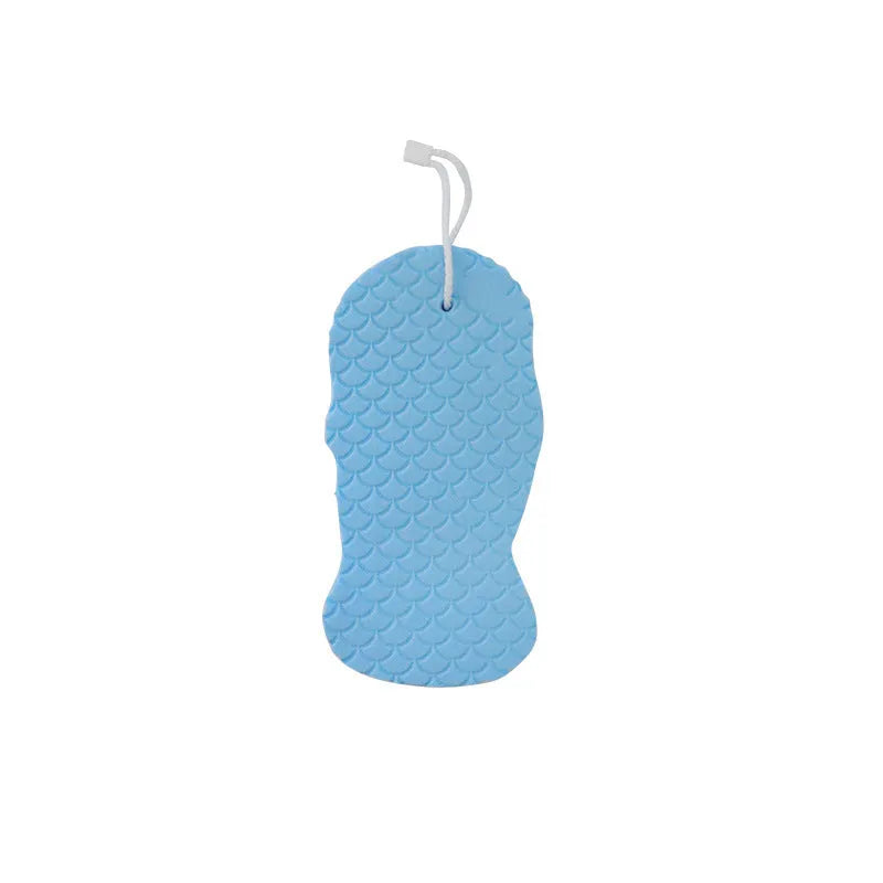 3D fish scale pattern bath sponge ball in soft sponge material for gentle body exfoliation