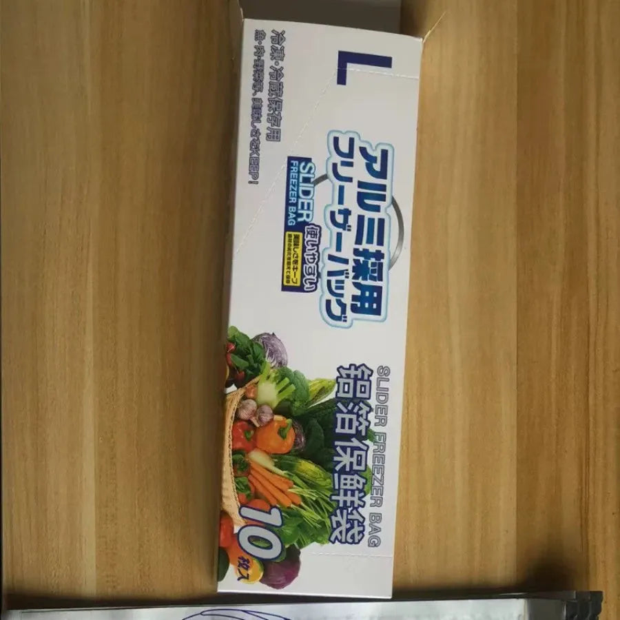 Pack of aluminium foil sealed bags in small, medium, and large sizes with bag and box style options