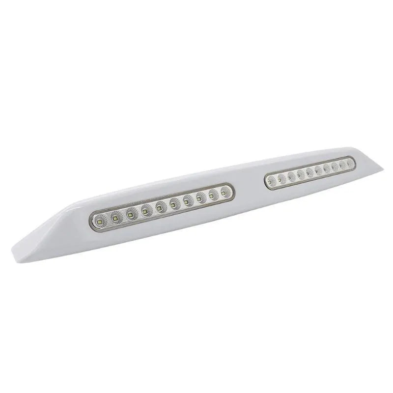 Silver LED porch light for caravan or yacht exterior, 6W 700LM, 12V, 55cm length