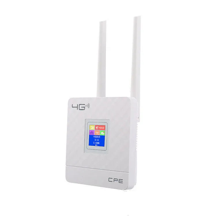Compact 4G wireless router with EU plug, 150Mbps, VPN and firewall support for travel use