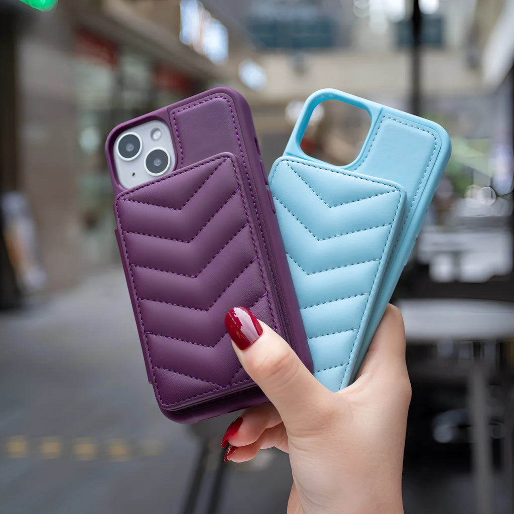 Flip PU leather crossbody phone case for Apple iPhone 11 to 15, displayed in black, showing flip cover open and shoulder strap