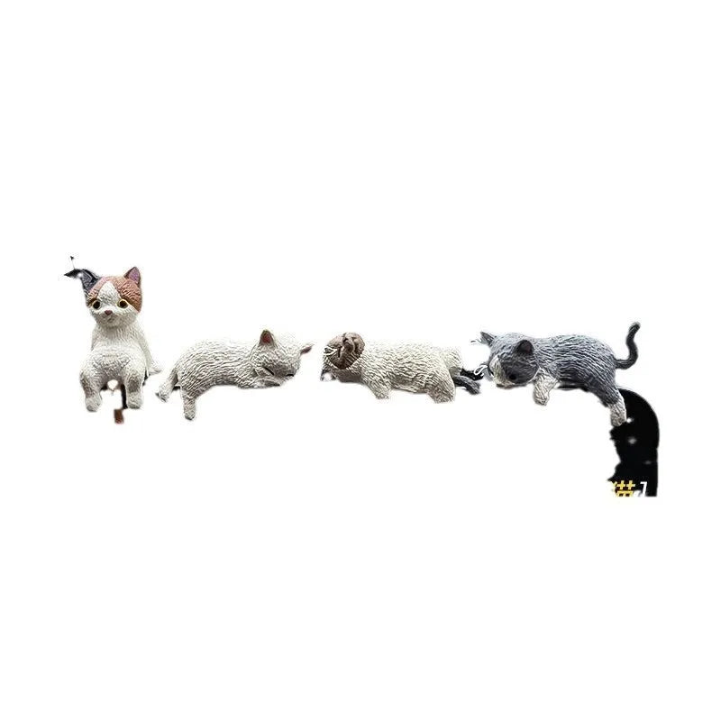 Sleeping cat car decoration made of TPU in cartoon style, multiple colour options, size 2.5-4cm
