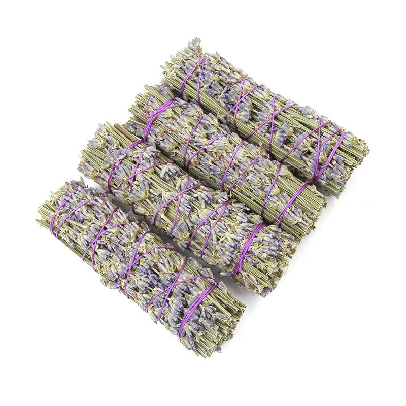 Natural dried flower lavender aromatherapy stick measuring four inches for air freshening