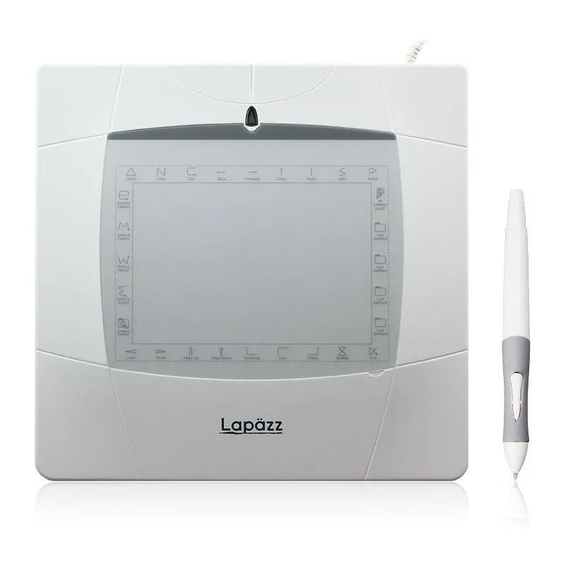 WP5540 drawing tablet with USB electromagnetic pressure induction, 22.6x22.1cm active area, in white