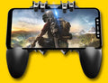 AK66 six-finger four-key gamepad handle in black colour for mobile devices
