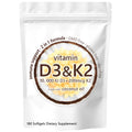 Vitamin D3 K2 soft capsules 180 tablets in picture colour bottle