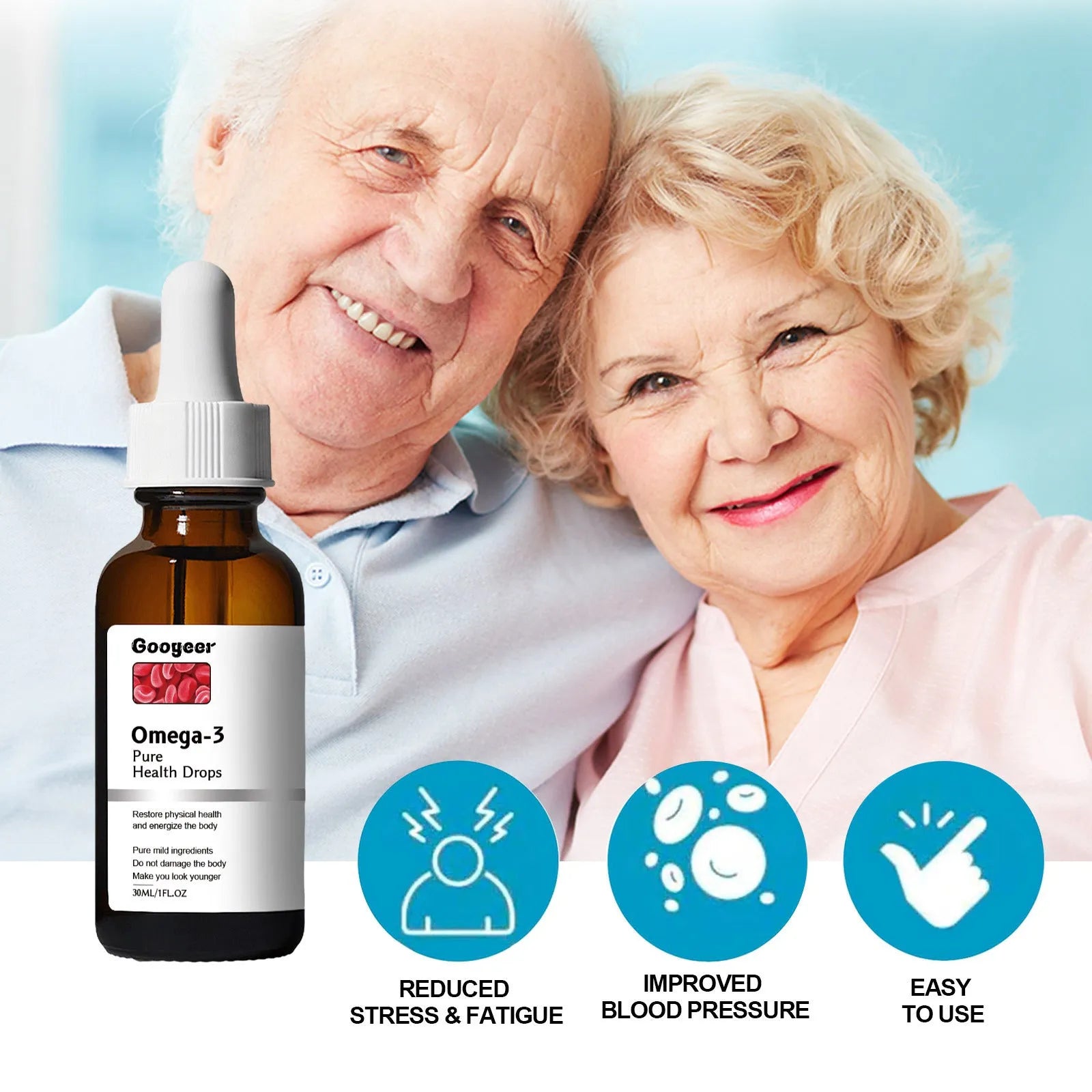 30ml bottle of Shu Health Care Drops with dropper for physical discomfort and metabolic balance support