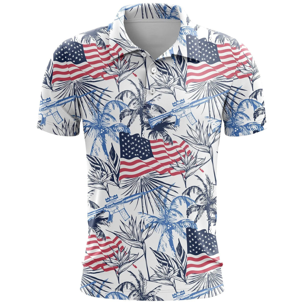 Loose-fit short-sleeve sportswear top with a 3D printed colour pattern in bird's eye cloth fabric.