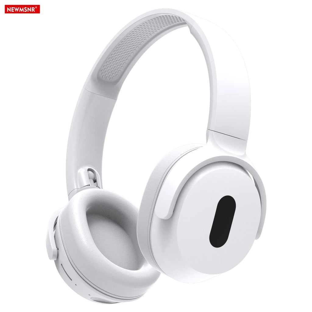 Foldable black wireless headphones Bluetooth V5.3 with mic noise cancelling over ear