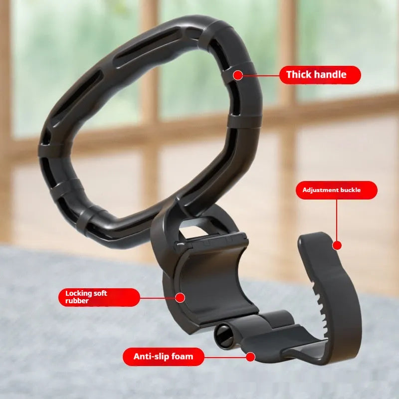Adjustable black kettlebell handle made from PP material, 21x19cm, for home gym weight training