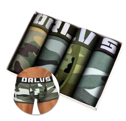 4 pack cotton boxer shorts for men middle waisted underwear multiple styles sizes M to XXL