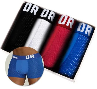 4 pack cotton boxer shorts for men middle waisted underwear multiple styles sizes M to XXL