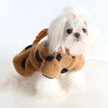 Polka dot pet clothing set showing skirt and four-leg options for cats and dogs
