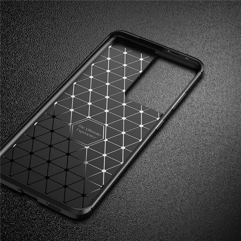 Airbag anti-fall TPU phone cover for Samsung Galaxy in black, navy, and coffee
