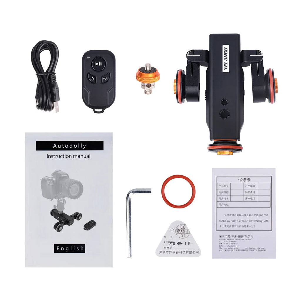 Wolf King L4X mobile camera remote control slide car with wireless remote and 3KG load capacity