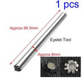 Silver DIY leather punch eye blossom chrysanthemum punch tool with 100mm length, 8mm or 11mm size options