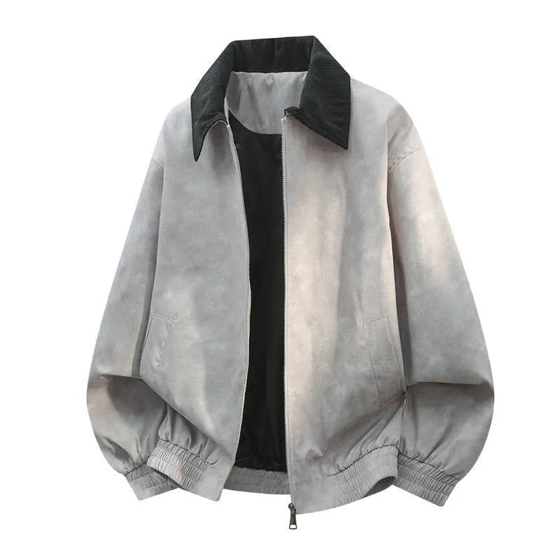 Men's casual jacket with stitching lapel detail in a selection of colours.