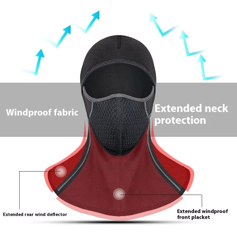 Wind-proof thermal face mask for outdoor sports riding in Gale Gray colour