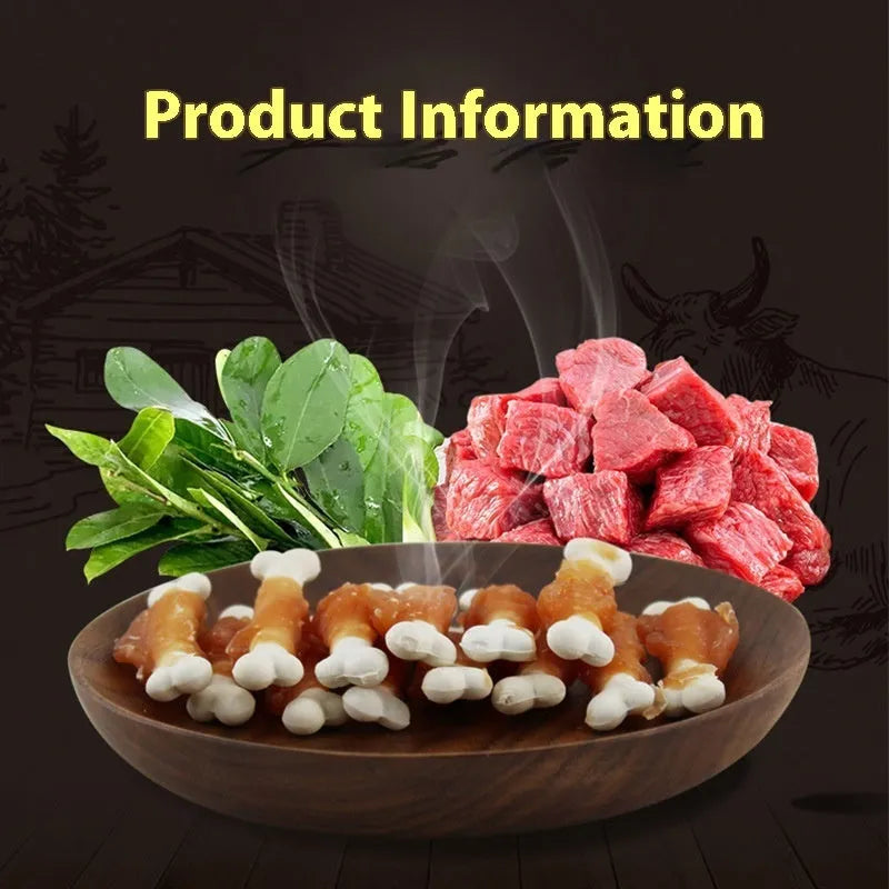 400g bag of Betty Chicken Wrapped Calcium Bone dog treats