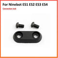 Black aluminium riser fixing latch for Ninebot ES series electric scooter, 46x20mm