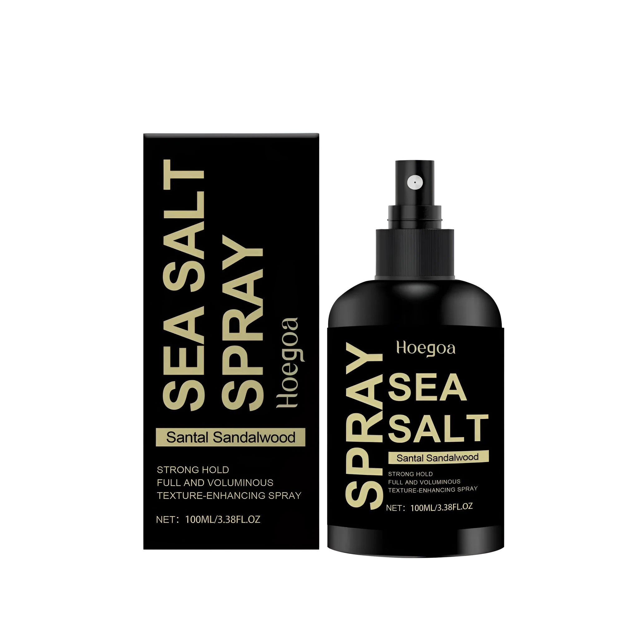 100ml sea salt hair styling spray bottle for beach waves and textured volume