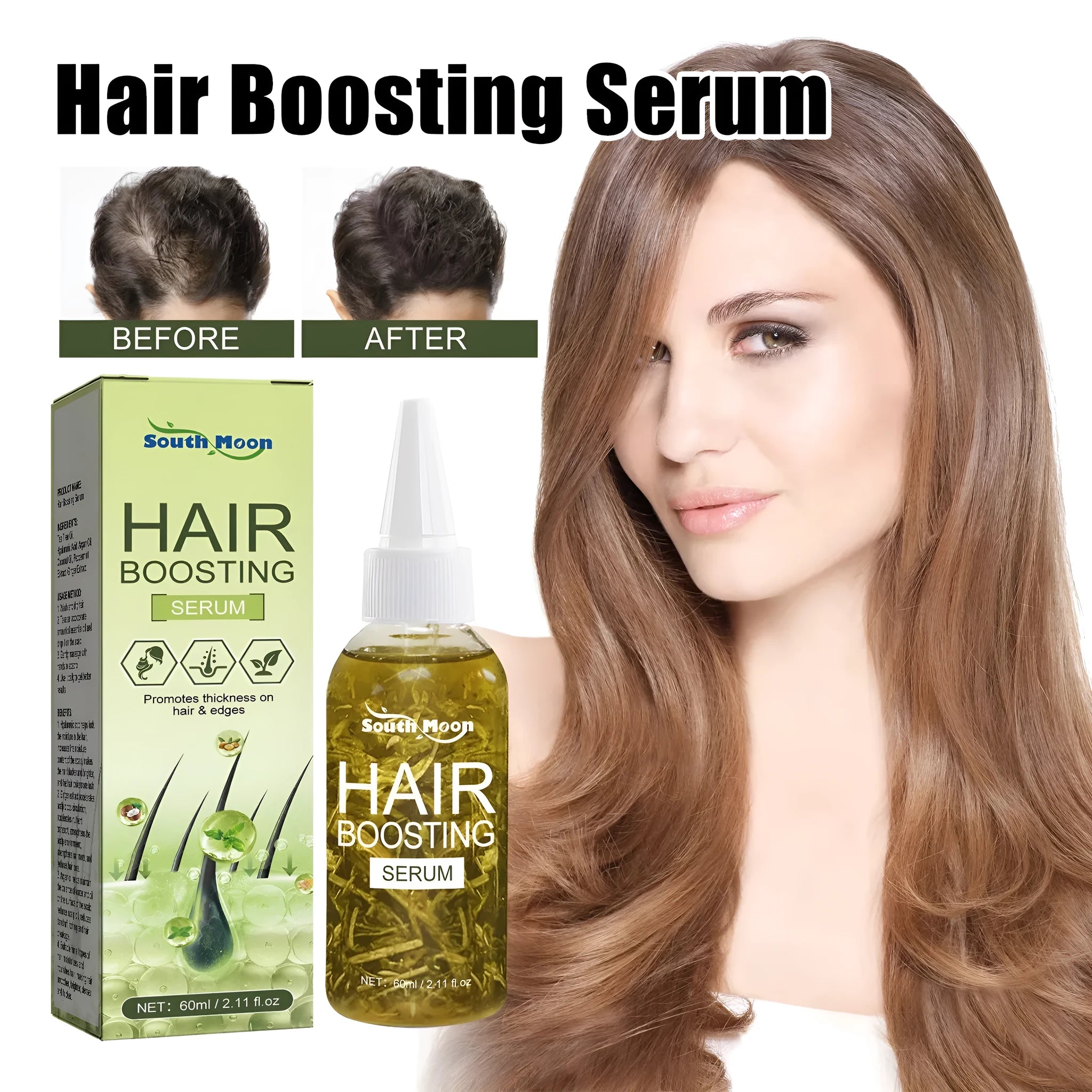 60ml hair care essential oil bottle for anti-hair fall repair and dry hair treatment