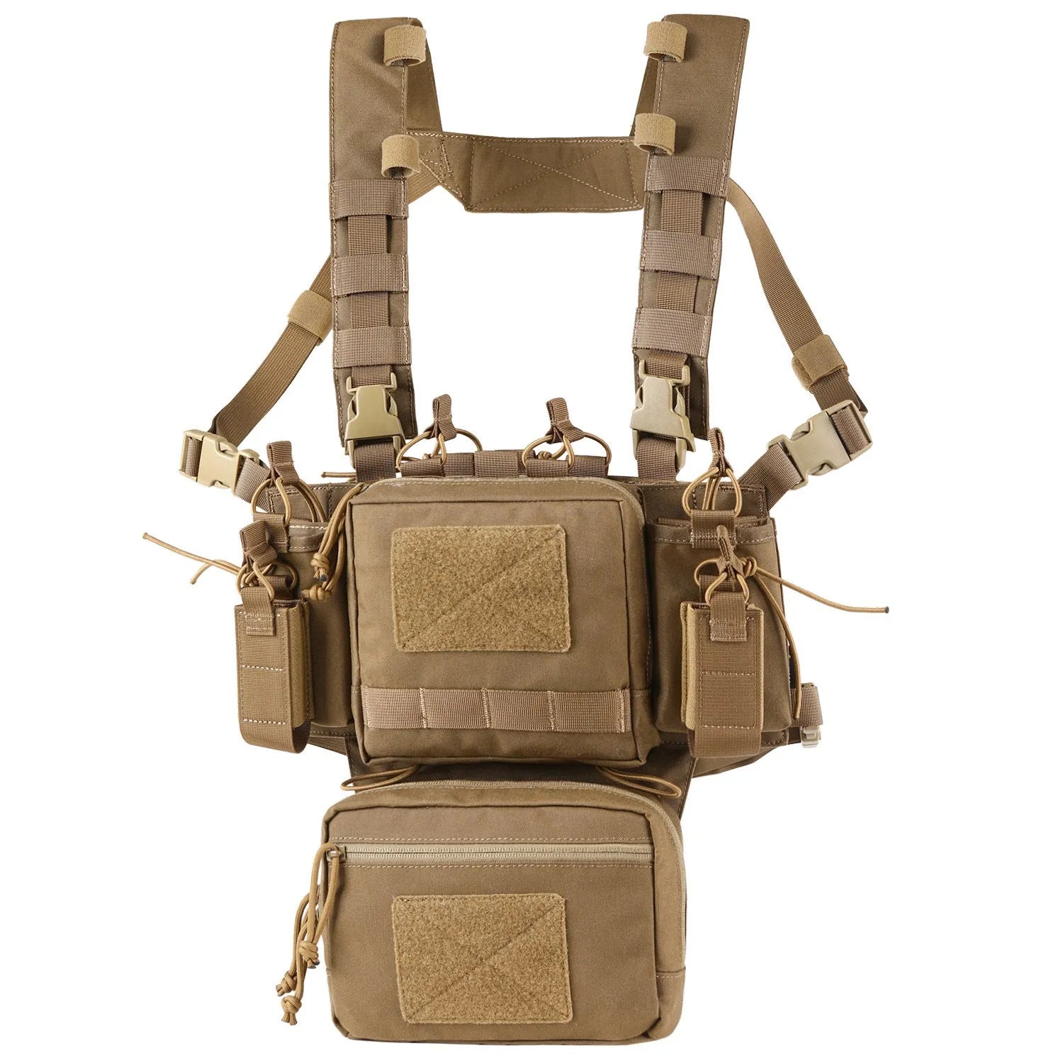 Lightweight tactical chest hanging bag large full set in All Terrain Camouflage 500D nylon with YKK zipper