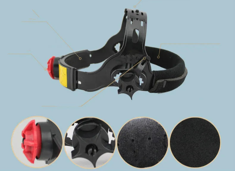 Heat-proof oil fume mask in PC material for kitchen splash protection, available in black