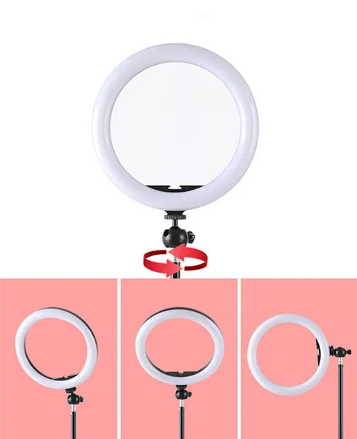 10-inch ring selfie light with 19cm metal bracket for smartphone photography