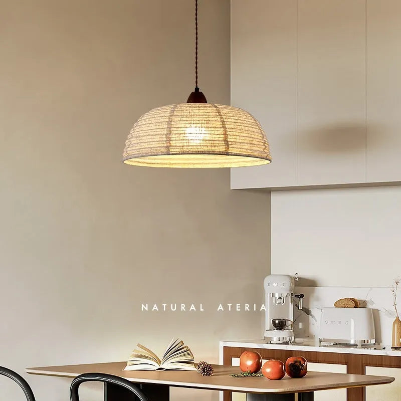 Retro fabric iron chandelier adjustable 1.5m drop height three light colours dining room