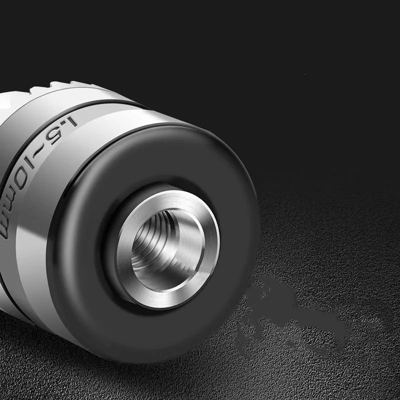 100 angle grinder conversion chuck with steel construction for use with drill bits and hole openers
