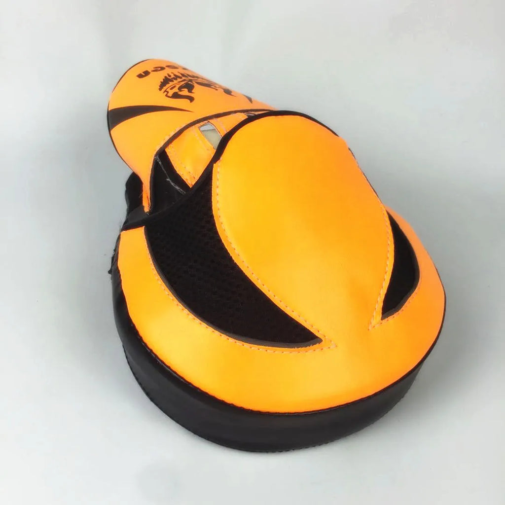 Boxing training hand target PU childs punch mitt orange colour for youth sparring