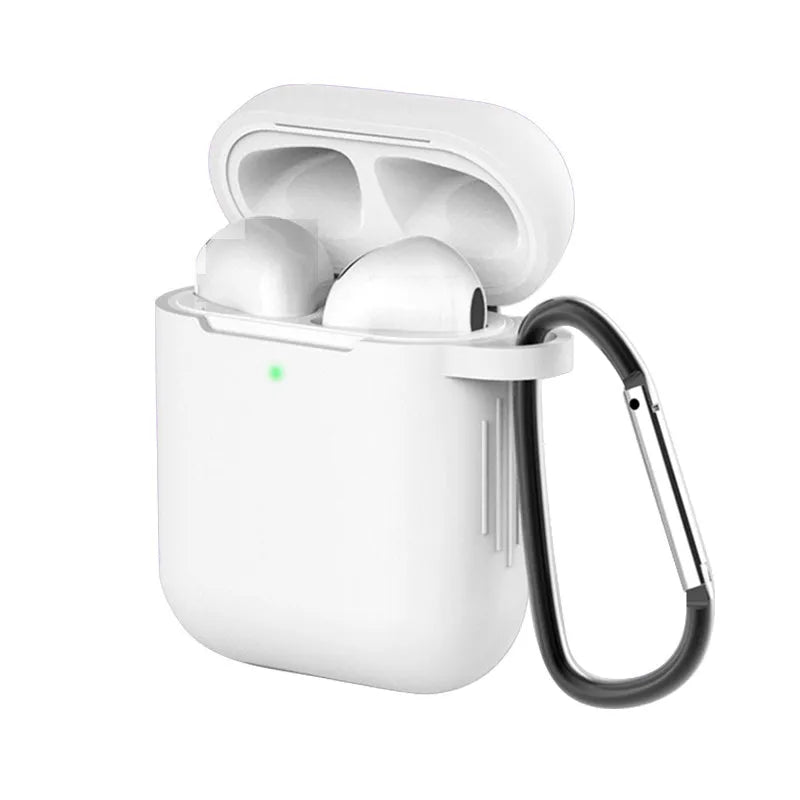 Silicone protective cover for Apple AirPods 1 and 2 wireless charging case in various colours