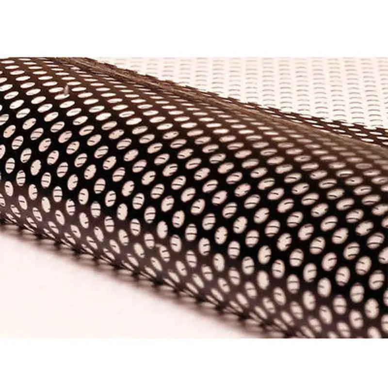 Large sheet of perforated mesh-style automotive vinyl film for car body colour modification.