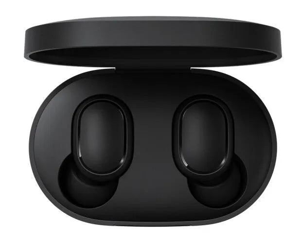 Redmi AirDots 2 true wireless headphones in black with charging case and silicone ear tips