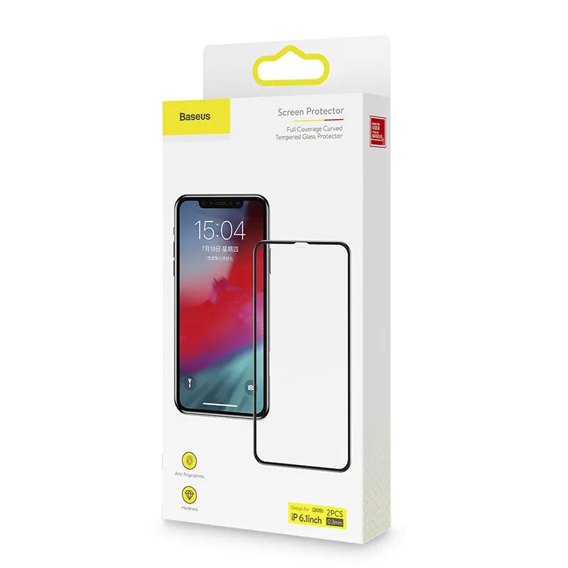 0.3mm black glass tempered film for iPhone XS 5.8 inch with applicator tool and two pieces