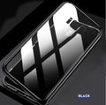 Samsung anti-peeping magnetic phone case in clamshell design with double-sided glass construction